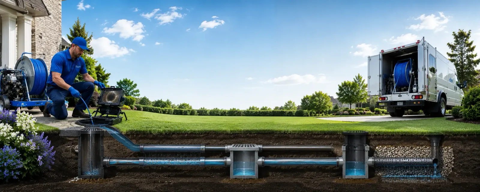 Outdoor drain cleaning information for Connerville, OK